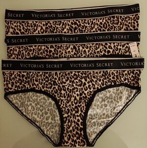 Victoria's Secret Animal Print Briefs with Black Trim